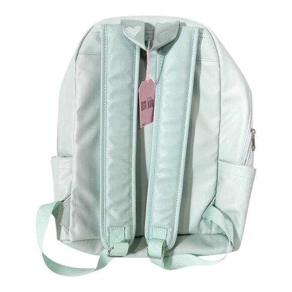 Omg Miss Gwen’s Girls Mint Green Woven Large Faux Leather School Dance Backpack - Picture 3 of 9